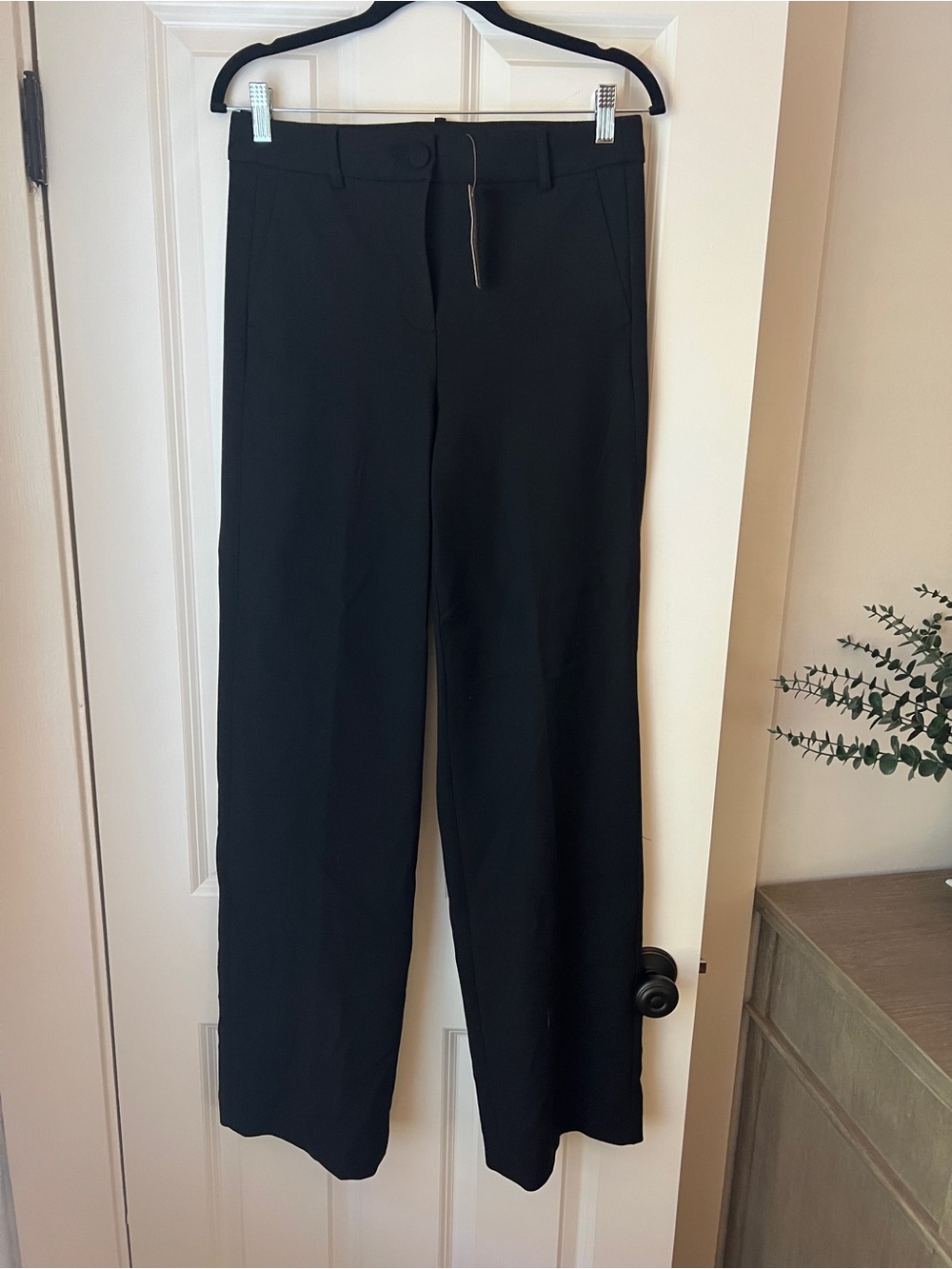 J. Crew Black Wide-Leg Dress Pants